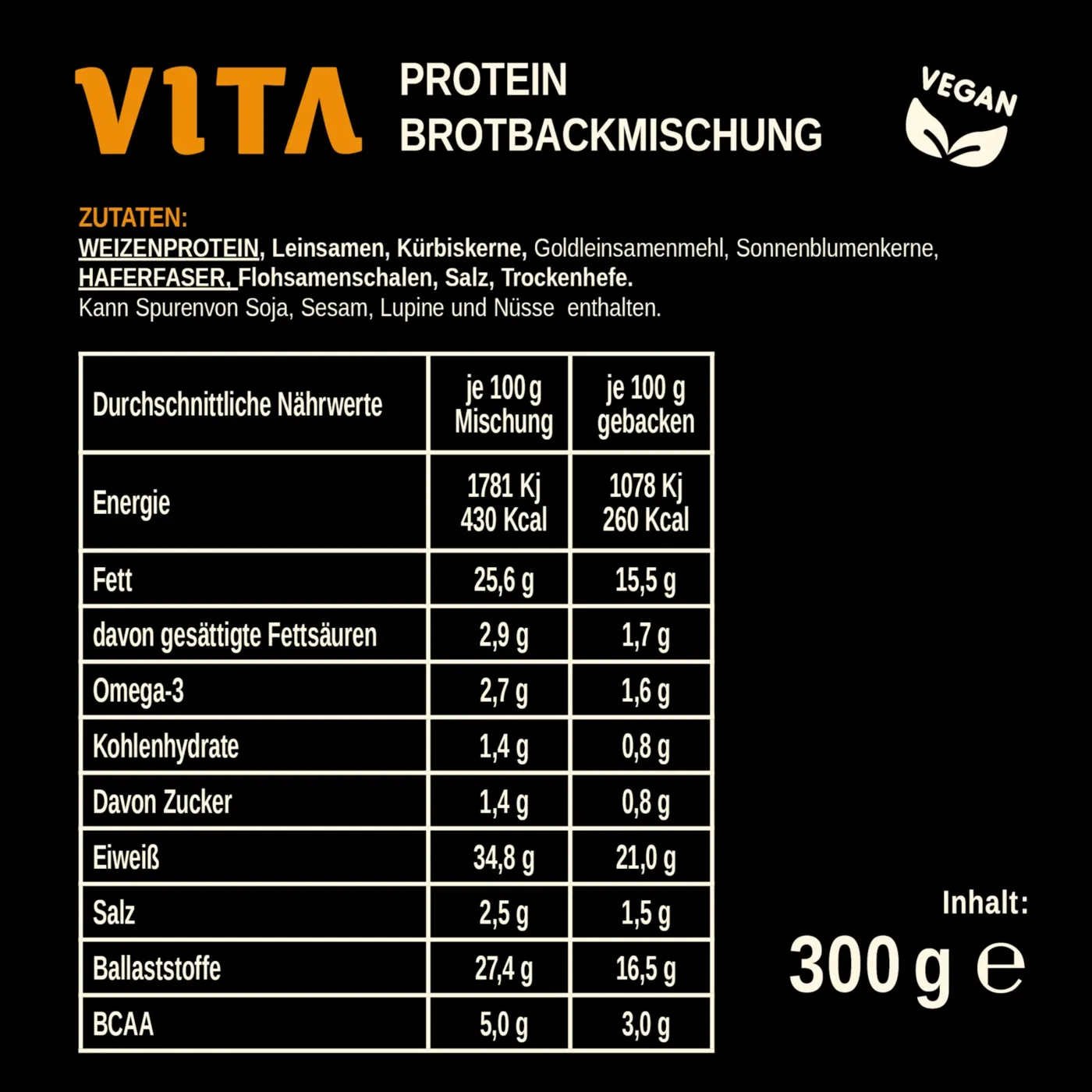 VITA Protein Brotbackmischung