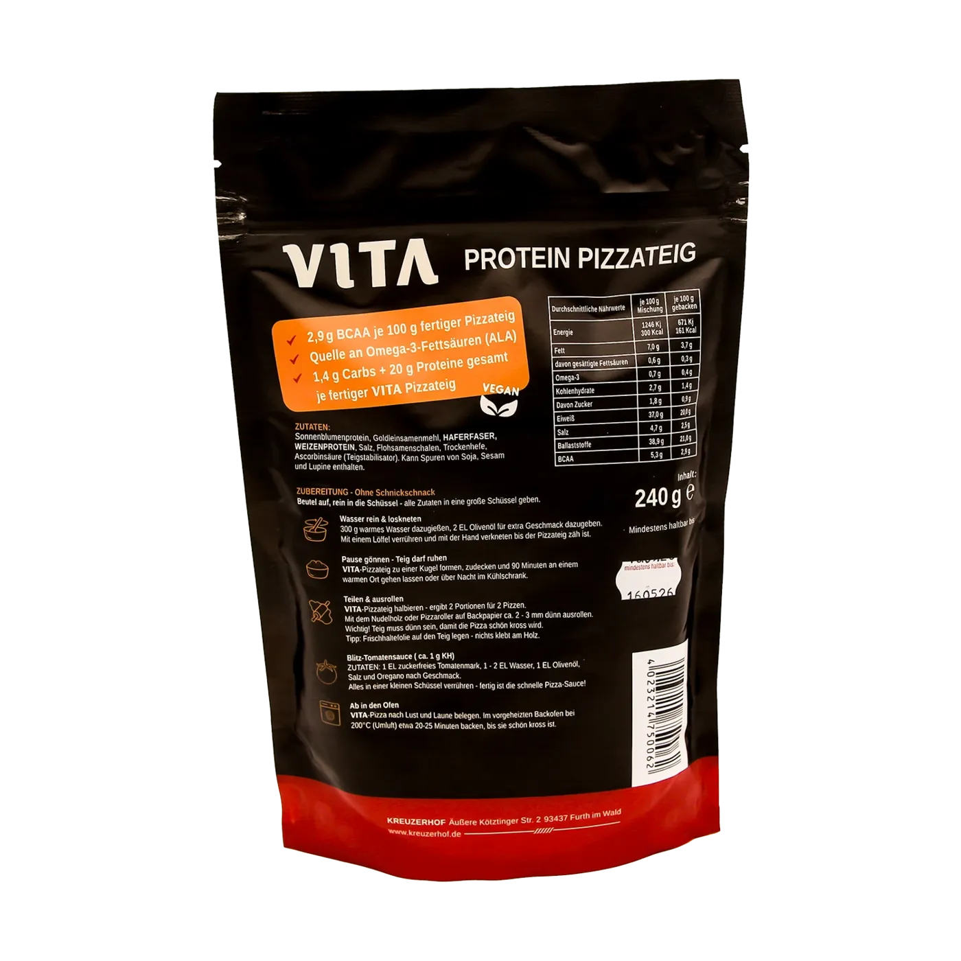 VITA Protein Pizzabackmischung