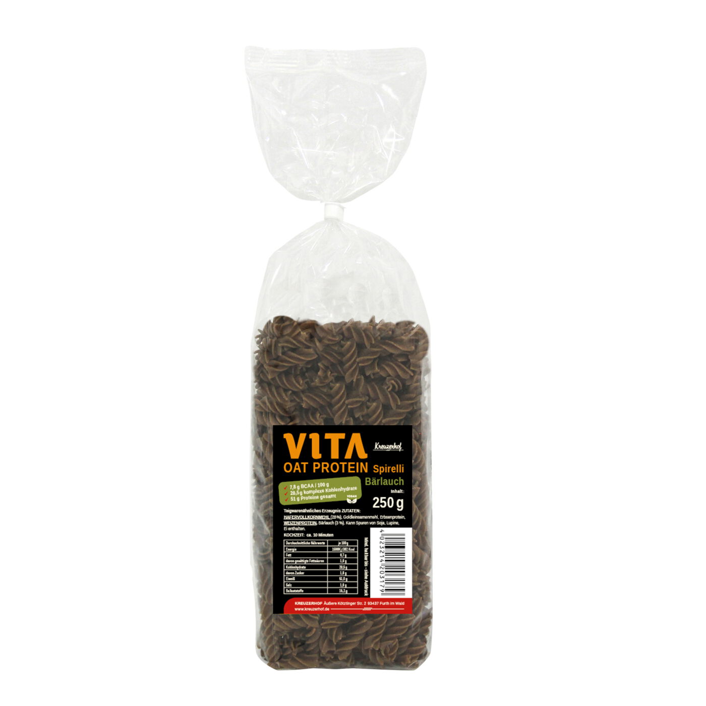 Oat Protein Spirelli - Bärlauch Oat Protein Spirelli - Bärlauch