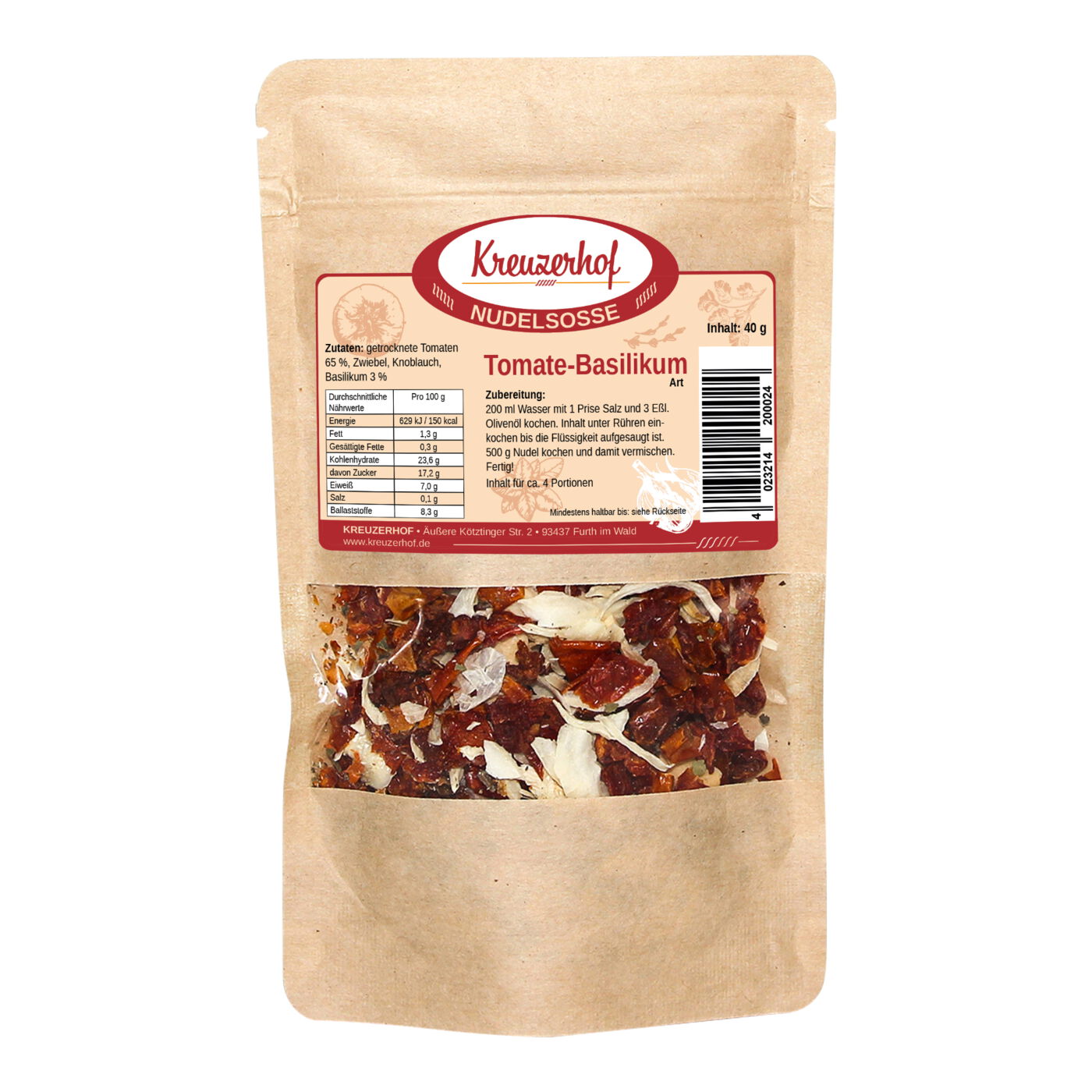 Trockenpesto Tomate-Basilikum