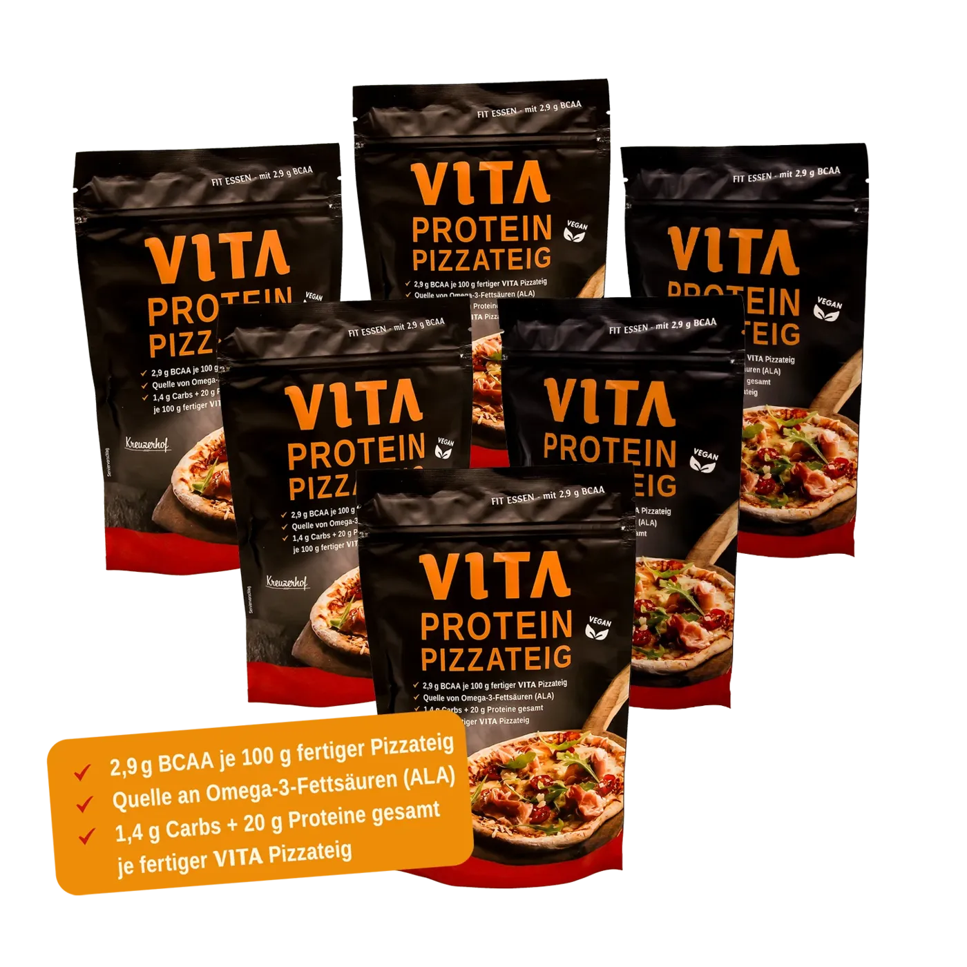 6er Pack VITA Protein Pizzabackmischung